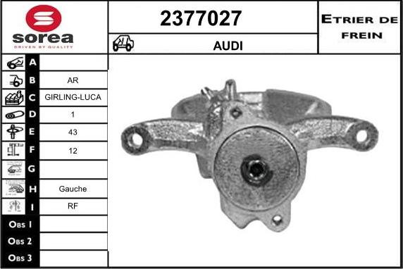 EAI 2377027 - Тормозной суппорт unicars.by