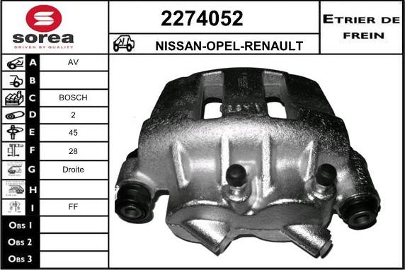 EAI 2274052 - Тормозной суппорт unicars.by