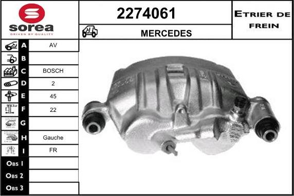 EAI 2274061 - Тормозной суппорт unicars.by