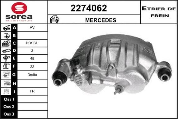 EAI 2274062 - Тормозной суппорт unicars.by