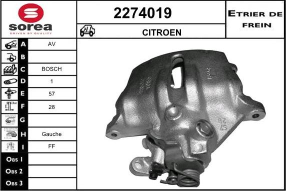 EAI 2274019 - Тормозной суппорт unicars.by