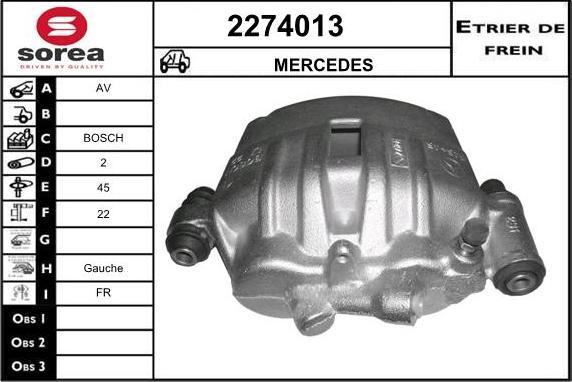 EAI 2274013 - Тормозной суппорт unicars.by