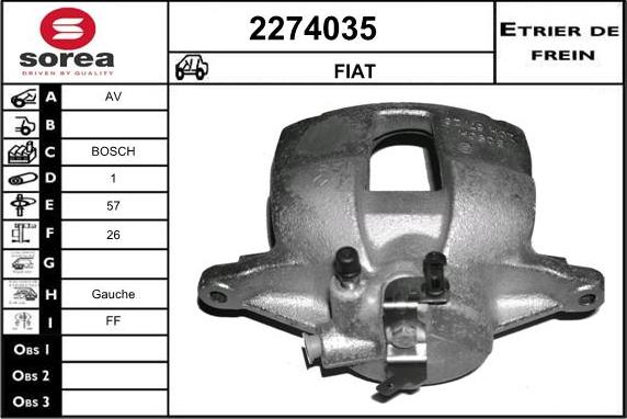 EAI 2274035 - Тормозной суппорт unicars.by