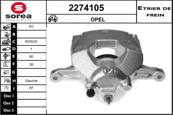 EAI 2274105 - Тормозной суппорт unicars.by