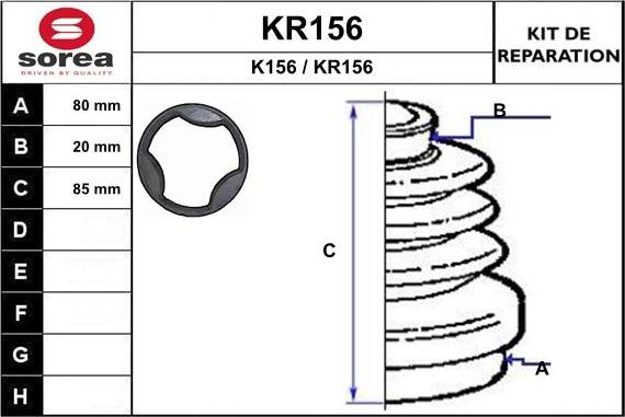 EAI KR156 - Пыльник, приводной вал unicars.by