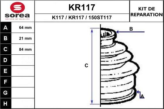 EAI KR117 - Пыльник, приводной вал unicars.by