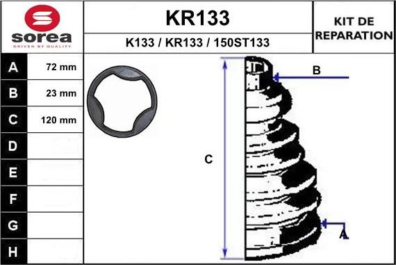 EAI KR133 - Пыльник, приводной вал unicars.by