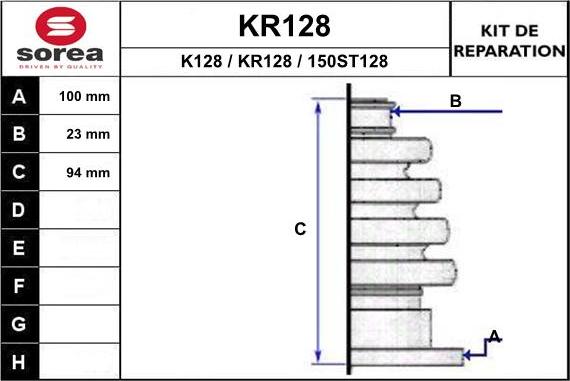 EAI KR128 - Пыльник, приводной вал unicars.by