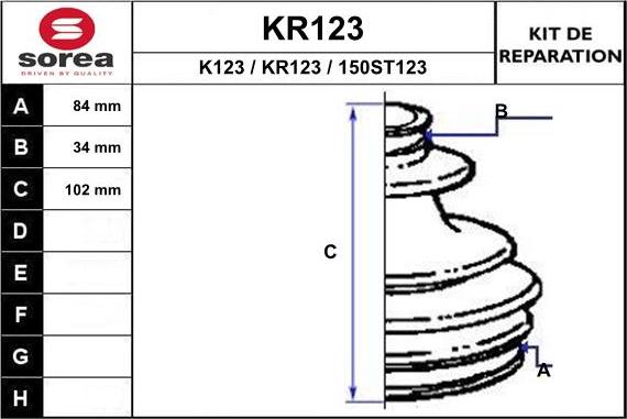 EAI KR123 - Пыльник, приводной вал unicars.by