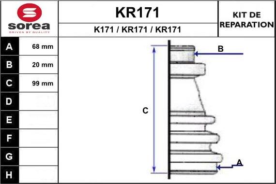 EAI KR171 - Пыльник, приводной вал unicars.by