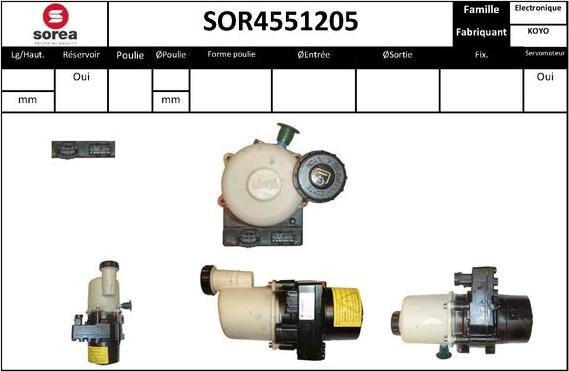 EAI SOR4551205 - Гидравлический насос, рулевое управление, ГУР unicars.by