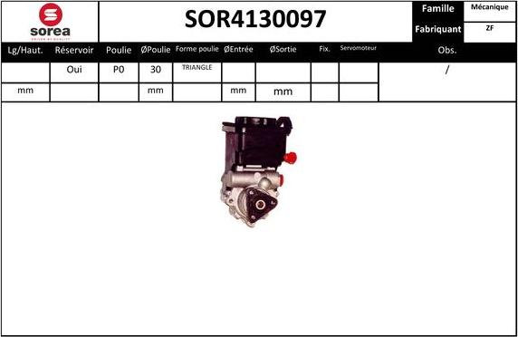 EAI SOR4130097 - Гидравлический насос, рулевое управление, ГУР unicars.by