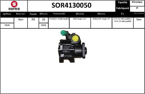 EAI SOR4130050 - Гидравлический насос, рулевое управление, ГУР unicars.by