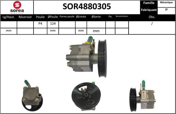 EAI SOR4880305 - Гидравлический насос, рулевое управление, ГУР unicars.by