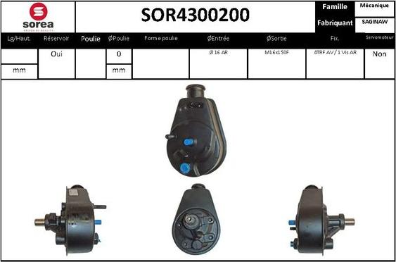 EAI SOR4300200 - Гидравлический насос, рулевое управление, ГУР unicars.by