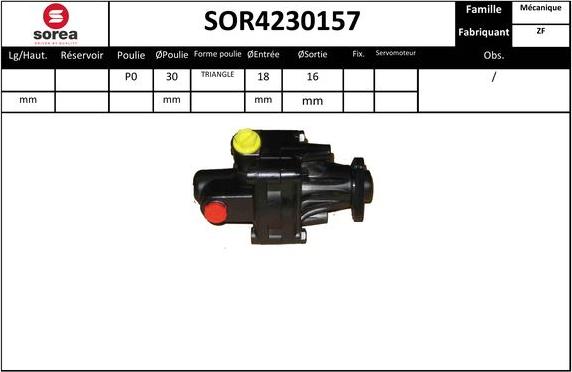 EAI SOR4230157 - Гидравлический насос, рулевое управление, ГУР unicars.by