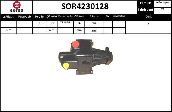 EAI SOR4230128 - Гидравлический насос, рулевое управление, ГУР unicars.by