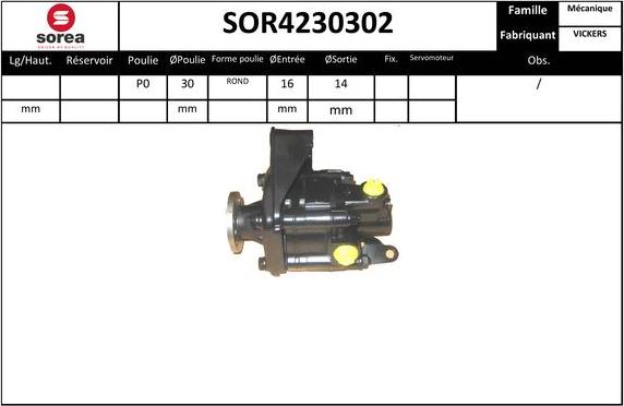 EAI SOR4230302 - Гидравлический насос, рулевое управление, ГУР unicars.by