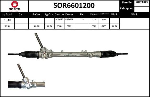 EAI SOR6601200 - Рулевой механизм, рейка unicars.by