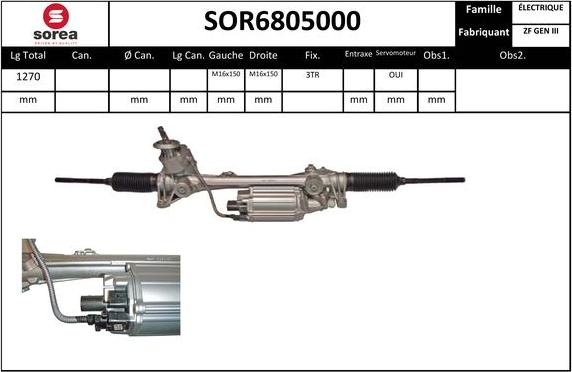 EAI SOR6805000 - Рулевой механизм, рейка unicars.by