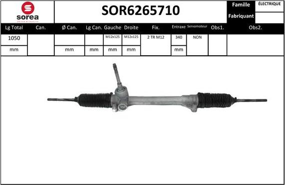 EAI SOR6265710 - Рулевой механизм, рейка unicars.by