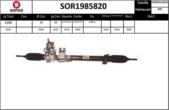 EAI SOR1985820 - Рулевой механизм, рейка unicars.by