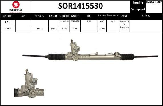 EAI SOR1415530 - Рулевой механизм, рейка unicars.by