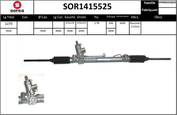 EAI SOR1415525 - Рулевой механизм, рейка unicars.by