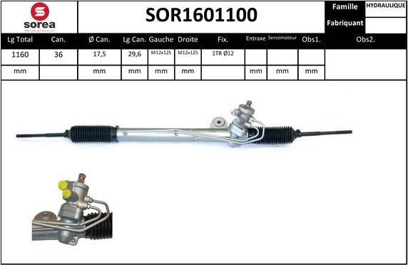 EAI SOR1601100 - Рулевой механизм, рейка unicars.by