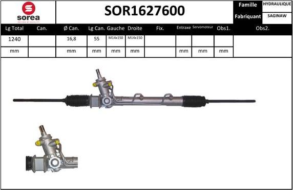 EAI SOR1627600 - Рулевой механизм, рейка unicars.by