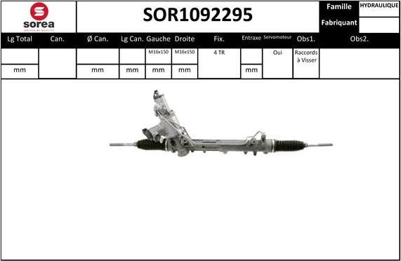 EAI SOR1092295 - Рулевой механизм, рейка unicars.by