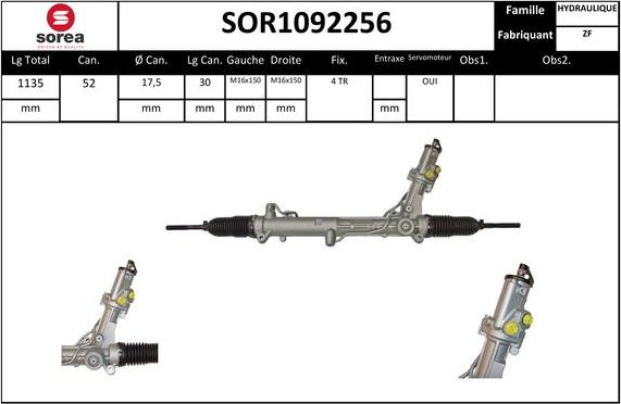 EAI SOR1092256 - Рулевой механизм, рейка unicars.by