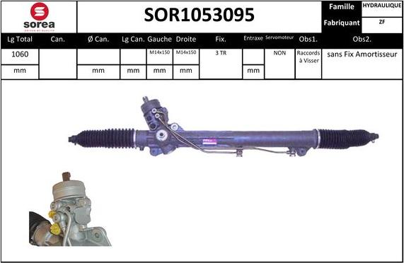 EAI SOR1053095 - Рулевой механизм, рейка unicars.by