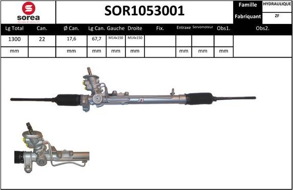 EAI SOR1053001 - Рулевой механизм, рейка unicars.by