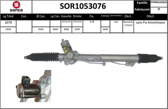 EAI SOR1053076 - Рулевой механизм, рейка unicars.by