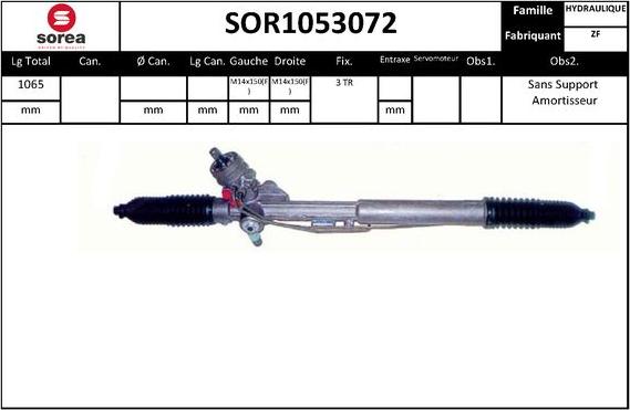 EAI SOR1053072 - Рулевой механизм, рейка unicars.by