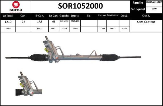 EAI SOR1052000 - Рулевой механизм, рейка unicars.by