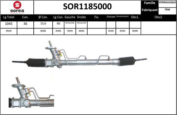 EAI SOR1185000 - Рулевой механизм, рейка unicars.by