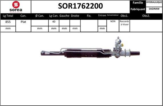 EAI SOR1762200 - Рулевой механизм, рейка unicars.by