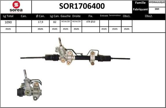 EAI SOR1706400 - Рулевой механизм, рейка unicars.by