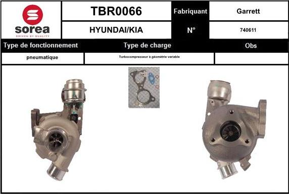 EAI TBR0066 - Турбина, компрессор unicars.by