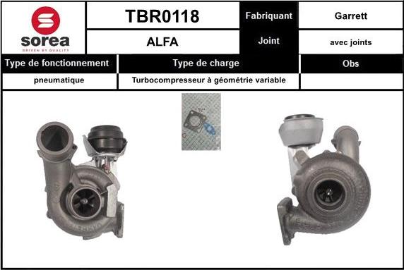 EAI TBR0118 - Турбина, компрессор unicars.by