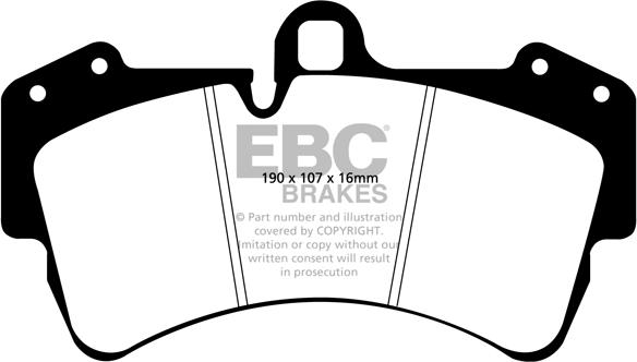 EBC Brakes DP41473R - Тормозные колодки, дисковые, комплект unicars.by