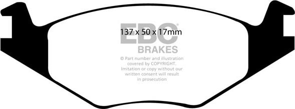 EBC Brakes DP21084 - Тормозные колодки, дисковые, комплект unicars.by