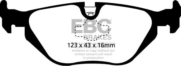 EBC Brakes DP31079C - Тормозные колодки, дисковые, комплект unicars.by