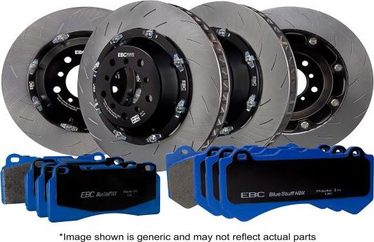 EBC Brakes P2DK013B - Дисковый тормозной механизм, комплект unicars.by