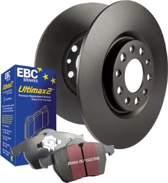 EBC Brakes PD40K1800 - Комплект экономичных тормозов unicars.by