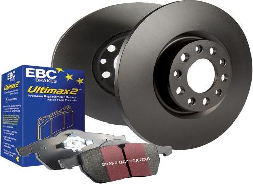 EBC Brakes PDKF418 - Комплект экономичных тормозов unicars.by