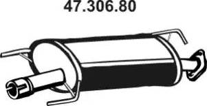 Eberspächer 47.306.80 - Средний глушитель выхлопных газов unicars.by