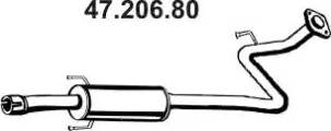 Eberspächer 47.206.80 - Средний глушитель выхлопных газов unicars.by